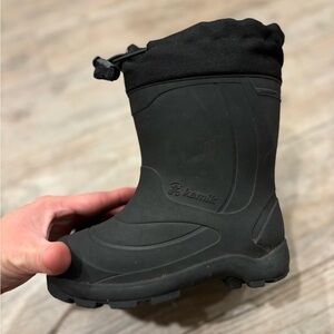 Kamik Insulated Rain/Winter Waterproof Black Boots Size 10